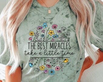 IVF Pregnancy Announcement T-Shirt, IUI Transfer Day Infertility Miracle Tee