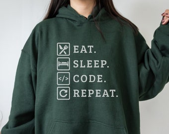 Funny Computer Programmer Hoodie, Computer Coder Sweatshirt Coworker Gift, Computer Science Programming Software Developer Coding Present