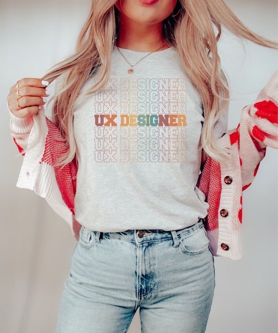 UX Designer Shirt – Ui Ux Design Tee for Women in Tech, Web Graphic Designer Gift, User Experience Research, Product Team, WFH Apparel