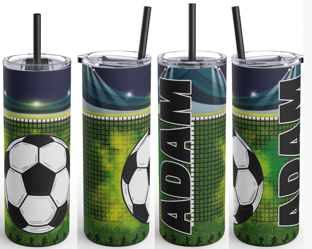 Personalized Soccer Coach Name Skinny Matte Tumbler 20oz, Dad Soccer