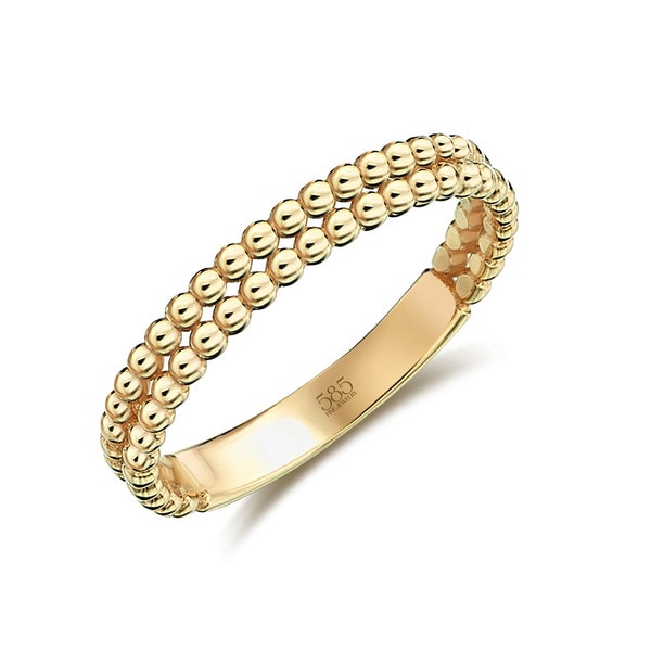 Gold Bubble Ring Etsy