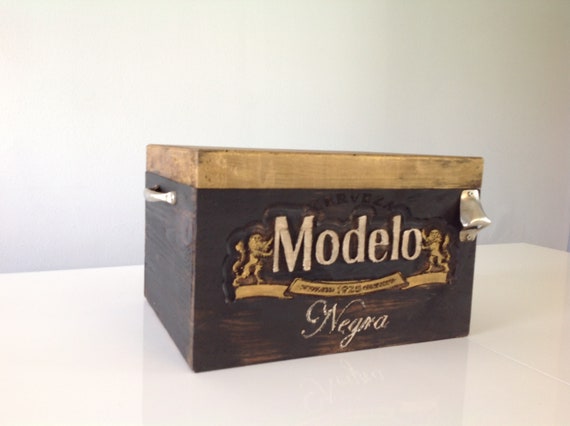 Wooden and Foam Rustic Beer Cooler Box Mexican Handcrafted Beer