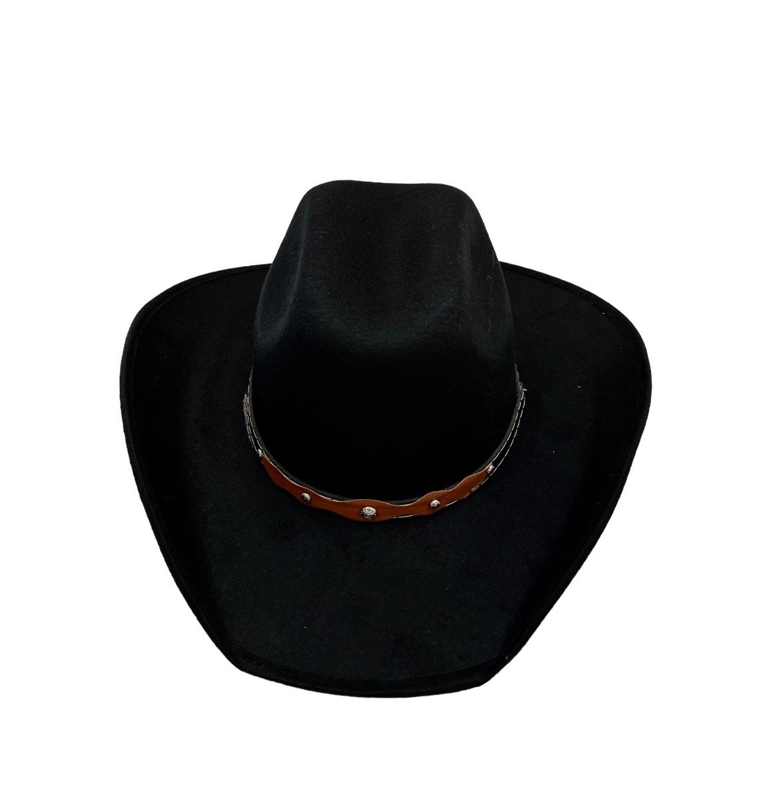 Kids/youngs/teens Black Felt Cowboy Hat / Western Hat Etsy
