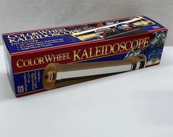NIB KOCH Color Wheel 9 3/4" Kaleidoscope w/ Stand & 2 Oil Cells