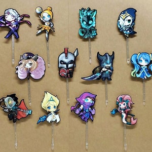 LoL League Legends Gamer Champions Cupcake Toppers image 1