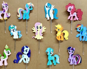 Little Pony Cupcake Toppers