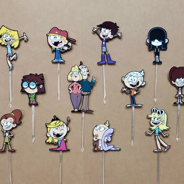 The Loud Cupcake Toppers