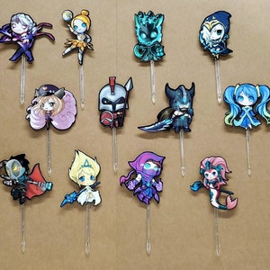 LoL League Legends Gamer Champions Cupcake Toppers image 3