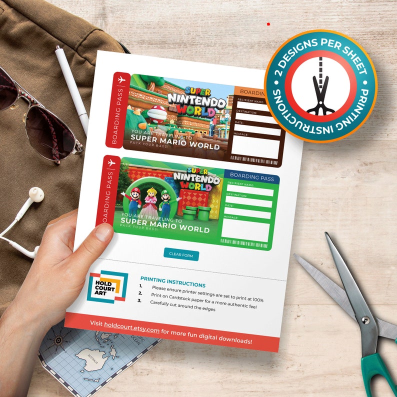 PRINTABLE PDF - Editable Surprise Trip Pass - Universal Studios Ticket ...