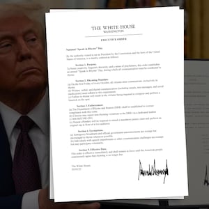 カスタマイズ可能なトランプ大統領の大統領令テンプレート - ばかげた大統領令のための面白いギャグ小道具 | インスタント Google ドキュメントのダウンロード