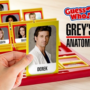 AFDRUKBARE pdf - Grey's Anatomy Guess Who-game - DIY-editie - Game niet inbegrepen