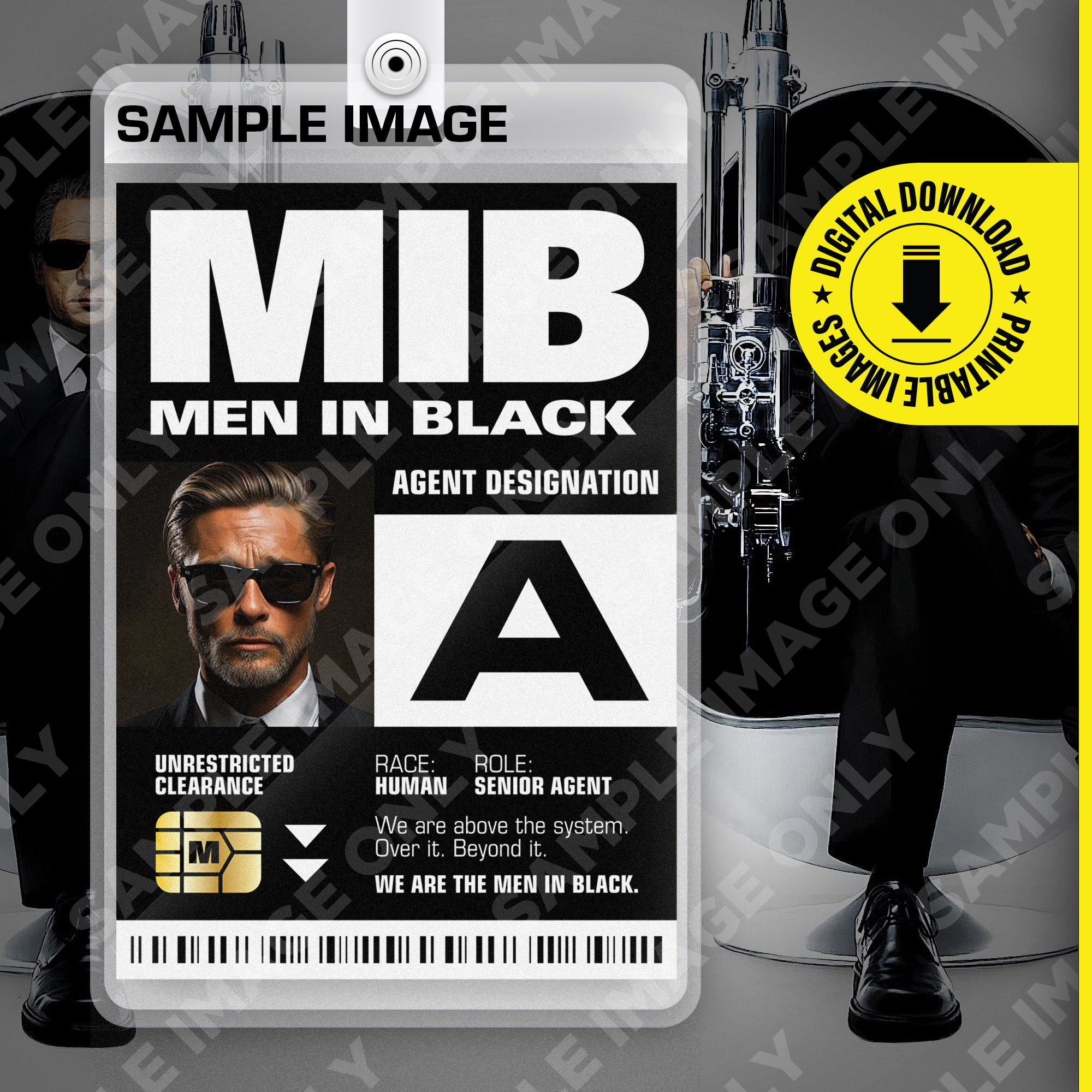 PDF Download - Custom MIB Special Agent Men in Black ID Badge Card Halloween Cosplay Costume Name Tag - Card Size 2.375 in X 3.375 In - Etsy UK pdf-download-custom-mib-special-agent-men-in-black-id-badge-card-halloween-cosplay-costume-name-tag-card-size-2-375-in-x-3-375-in-etsy-uk