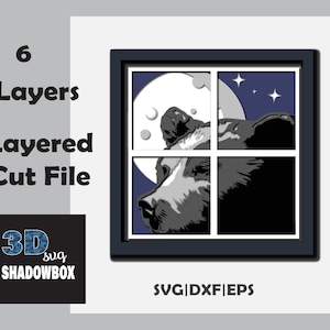 Bear Lake Svg, Cabin Svg, Bear Lake Eps, Cabin Eps, Bear Lake Dxf, Cabin Dxf, Shadowbox Cut File, Plasma Dxf Files, Plasma Cut File