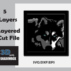 Husky Dog Sb Svg, Shadowbox Svg, Husky Dog Sb Eps, Shadowbox Eps, Husky Dog Sb Dxf, Shadowbox Dxf, Shadowbox Cut File, Plasma Dxf Files
