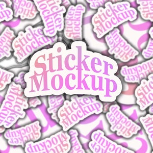 Stickermodel, canvasmodel, stickerstapelmodel, trending testmodellen, Photoshop-model, voeg je eigen afbeelding toe, aangepaste sticker, stickermodel