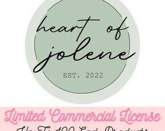 Licence commerciale à usage limité (pour toute conception numérique/fichier transparent Heart of Jolene)