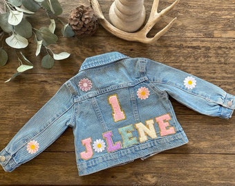 Custom Baby & Toddler Jean Jacket with Patches