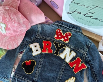 Giacca di jeans Disney per ragazze personalizzata