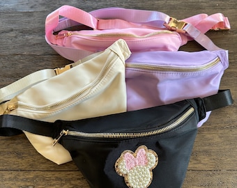 Custom Fanny Pack | Personalized Fanny Pack | Disney Fanny Pack | Bridal Gift | Birthday Gift | Custom Accessories | Custom Patches