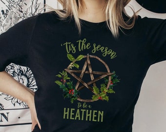 Blessed Yule shirt, Spooky Christmas,  Witchy Season, Winter Solstice Shirt, Holiday sweatshirt, Pagan shirt, Wiccan Christmas, Viking tee