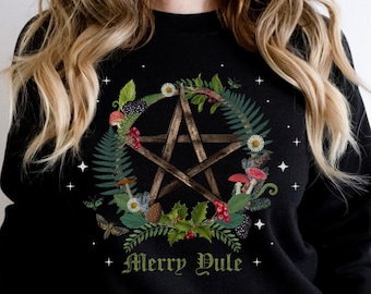 Spooky Christmas Sweater, Yule shirt, Heathen Season, Winter Solstice Shirt, Witchy tee, Holiday sweatshirt, Pagan shirt, Viking sweatshirt