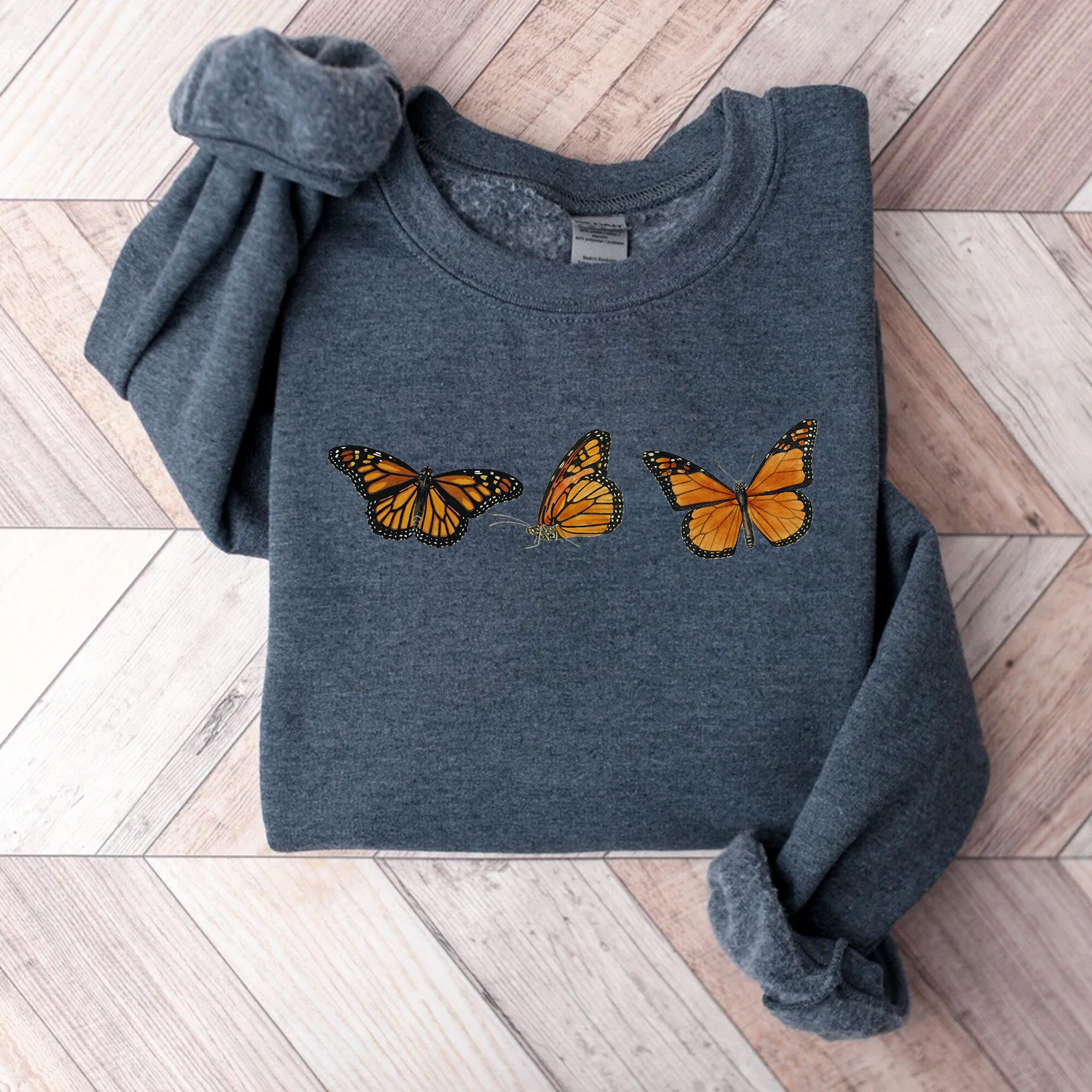 Monarch Butterfly Print Women's Golf Shirts