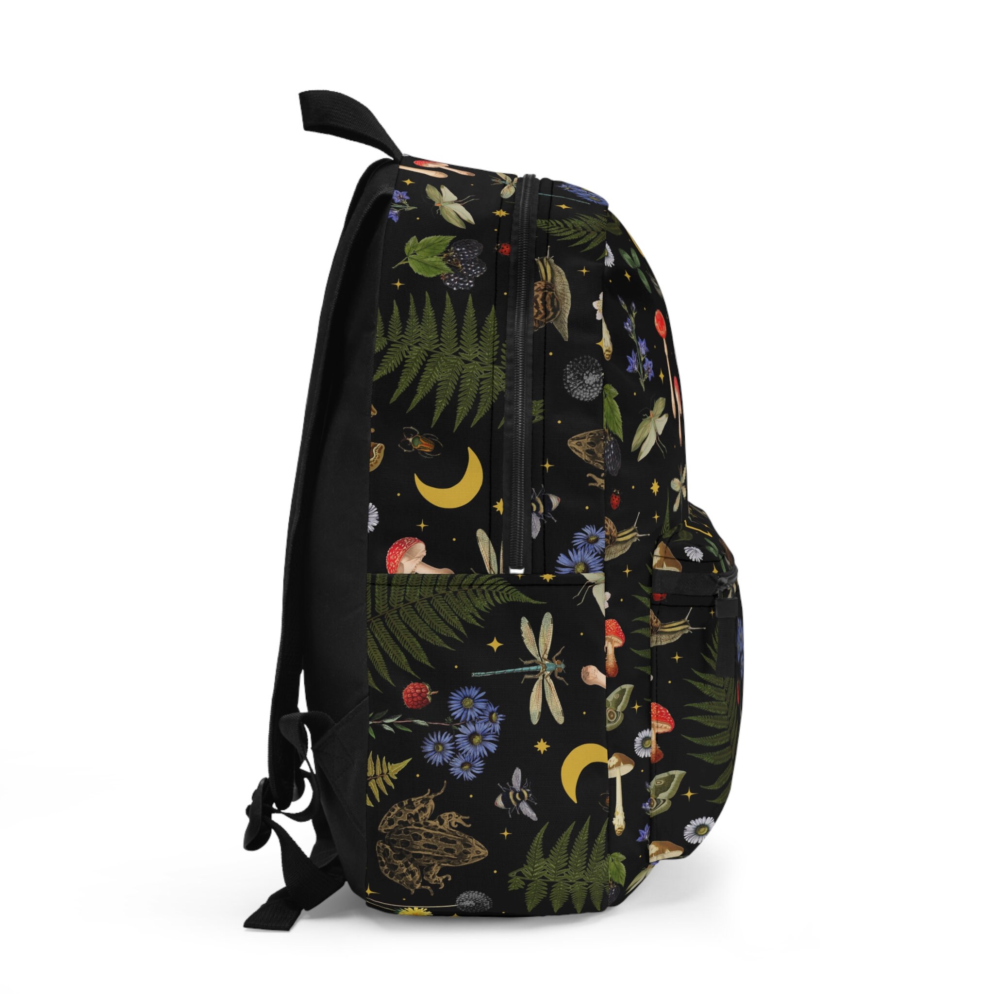 Cute Cottagecore Backpack, Mushroom Backpack, Laptop Bag, Whimsigoth