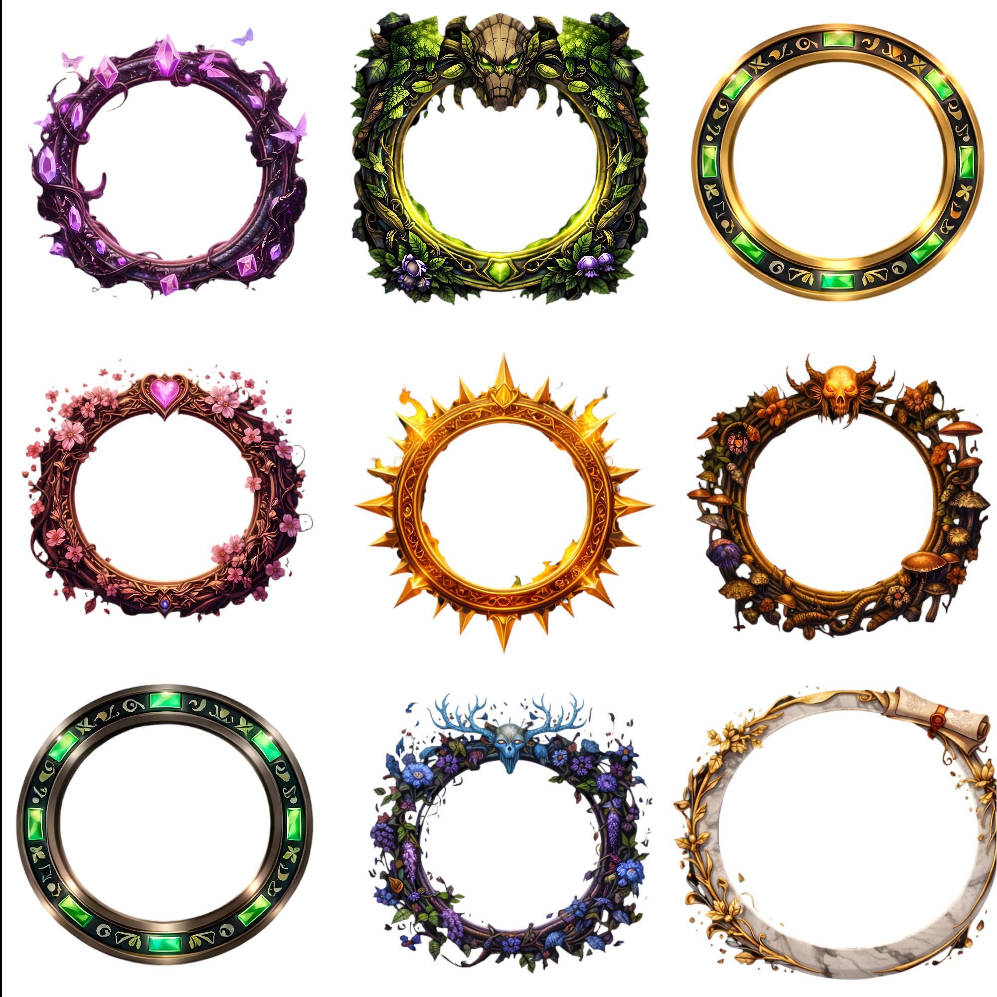 DND 500+ Token Frame Pack - Token Borders for Fantasy Ttrpg's ...