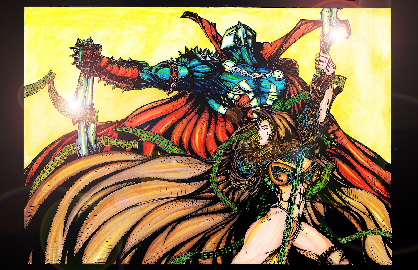 Spawn Murder Signature 11x17 Pearlized Metallic Archival Giclee Print (B) main image 1