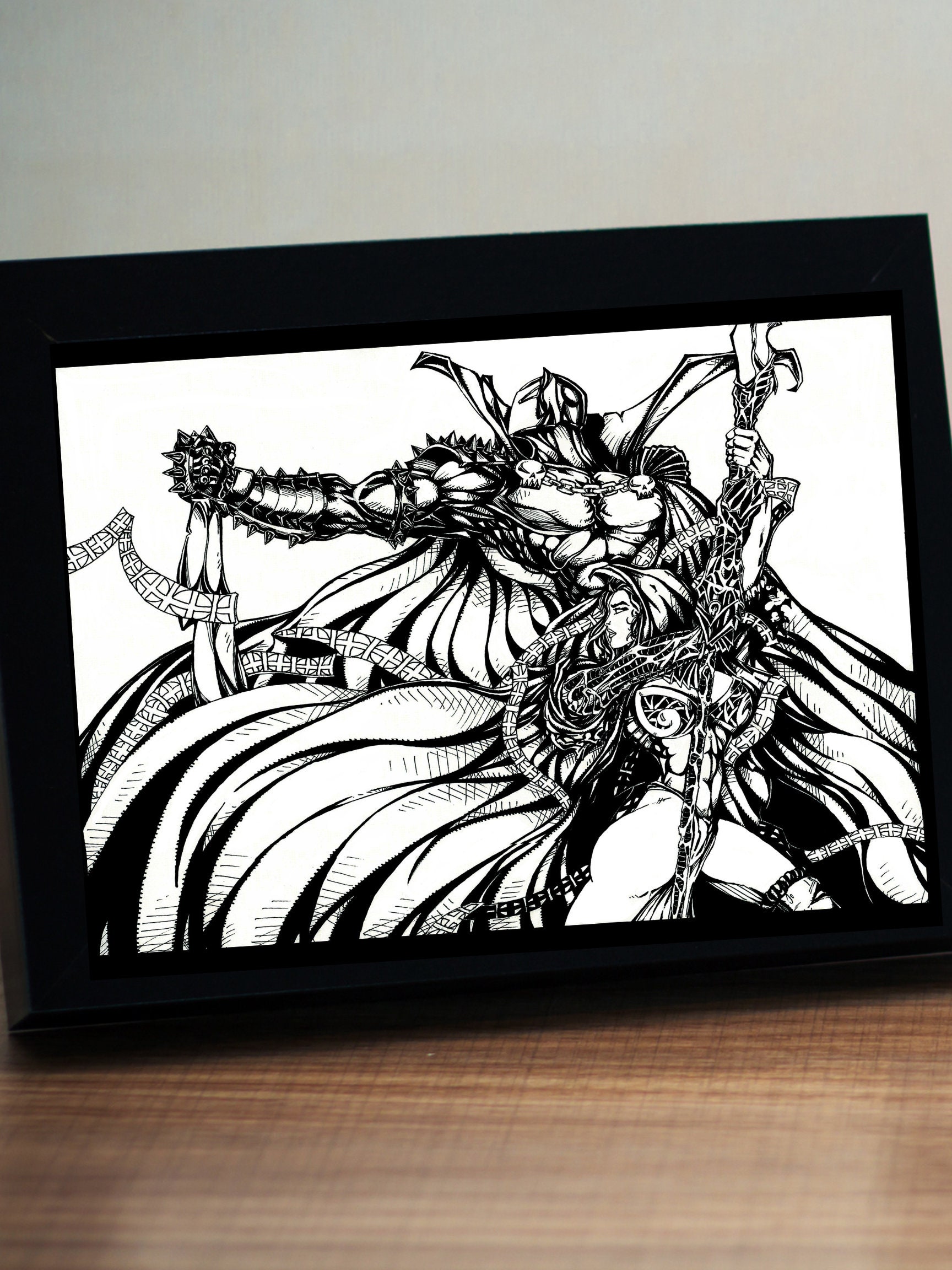 Spawn Murder Signature 11x17 Pearlized Metallic Archival Giclee Print (C) main image 1