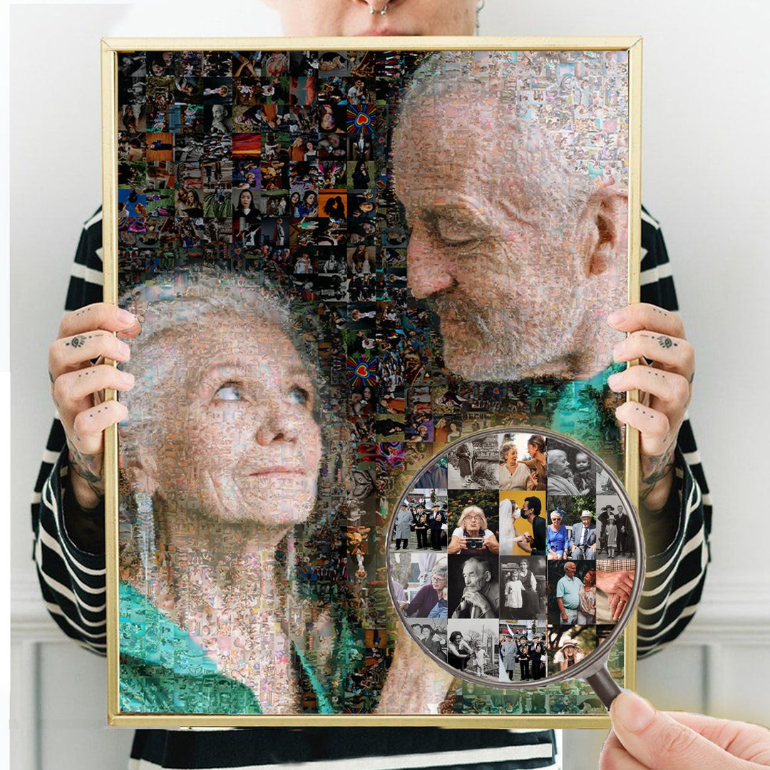 50th Anniversary Gifts for Parents Photo Mosaic Collage From Etsy