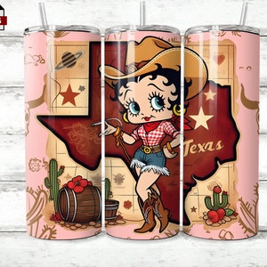 Texas Map Doll Becherfolie/ Texas png/ Cowgirl png/ Texas Skinny Tumbler Wrap/ 20 oz/