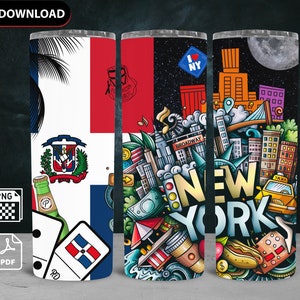 Dominikanische Republik New York Tumbler/ 20oz/ RD/ NY/PNG /Dominican York png