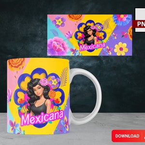 Mexican cup Png 15 Oz 11 Oz / RD/ cup / PNG /digital image/ latin png