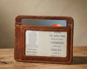 Personalized Leather Slim Wallet - Minimalist Wallet - Credit Card Holder  Boys Wallet - Leather Wallet For Men - Mens Wallet - Wallet Women