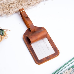 Étiquette à bagage en cuir personnalisée | Étiquette à bagage personnalisée | Accessoires de voyage Cadeau de voyage Accessoire de voyage Étiquette de sac Cadeau de mariage Étiquette de valise