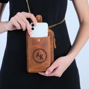 Petit sac à bandoulière élégant pour téléphone portable Sac à main en cuir Petit sac en cuir Sac personnalisé Sac à main à bandoulière Mini sac Petit sac pour femme
