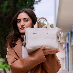 Sac à bandoulière en cuir de luxe | Sac à main en cuir | Sac fourre-tout en cuir Sac à main en cuir Sac pour femme en cuir Cadeau d'anniversaire pour petite amie Cadeau pour elle