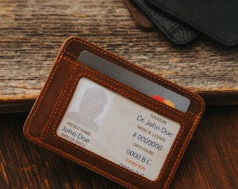 Leather Credit Card Holder, Minimalist Custom Wallet, Personalized Slim Wallet, Leather Mens Wallet, Wallet Women, Christmas Gifts for Men
