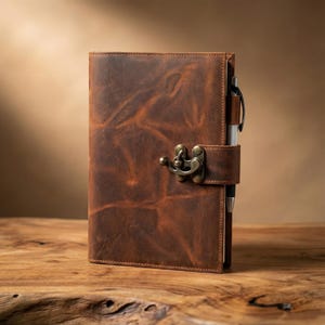 Personalized Leather Journal, Leather Notebook Cover a5, Prayer Journal Travel, Christmas Gift For Boyfriend, Graduation Gift For Girlfriend