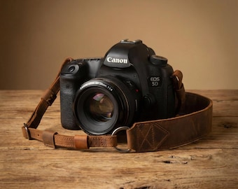 Personalized Camera Strap Leather Camera Strap - Custom Camera Strap - Camera Neck Strap - Vintage Camera Strap - Digital Camera Strap