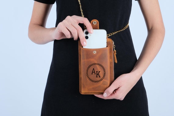 Stylish Small Crossbody Bag Cell Phone Bag Leather Purse Small Leather Bag Personalized Bag Crossbody Purse Mini Bag Small Bag Women Bag