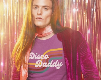 Disco Daddy Shirt, Retro 1970s shirt, Funny Gift for Him, Groovy Shirt, Retro Aesthetic Shirt, 70s Disco Shirt, Disco Queen, Cat Daddy
