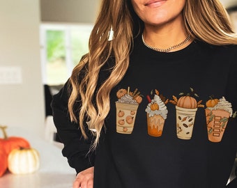 Fall Coffee Sweatshirt, Pumpkin Spice Latte Sweatshirt, Halloween Coffee Shirt, Pumpkin Spice Sweatshirt,  pumpkin coffee sweatshirt