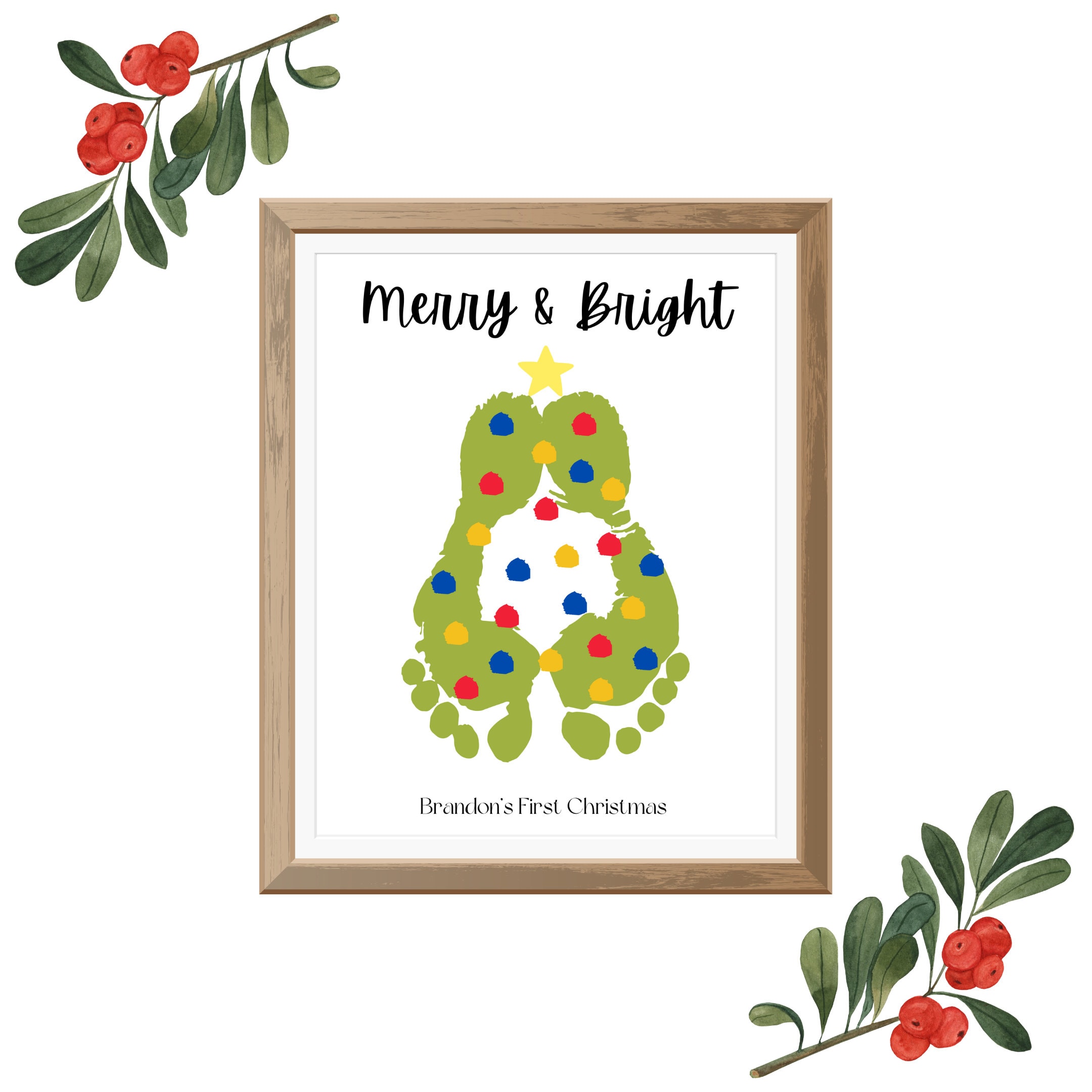 Christmas Footprint Art Easy