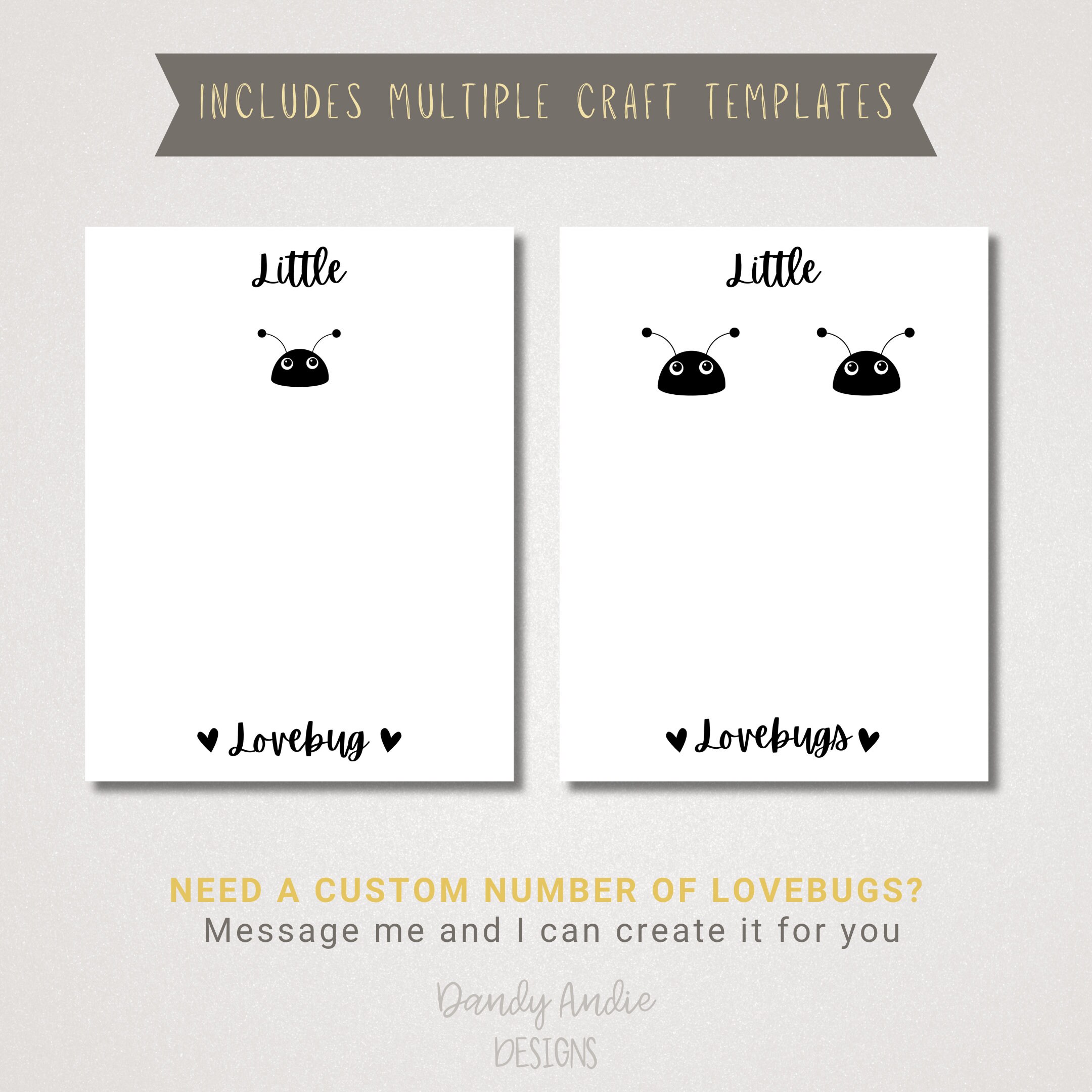 Little Love Bugs Footprint Art - Il Fullxfull.5014340305 9ja8 