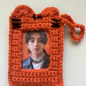 PATTERN ONLY: Crochet photocard holder (Tiger)