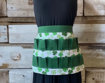 Adult Waist Egg Collecting Apron With Four Leaf Clovers