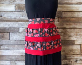 Adult Waist Egg Collecting Apron With Hearts