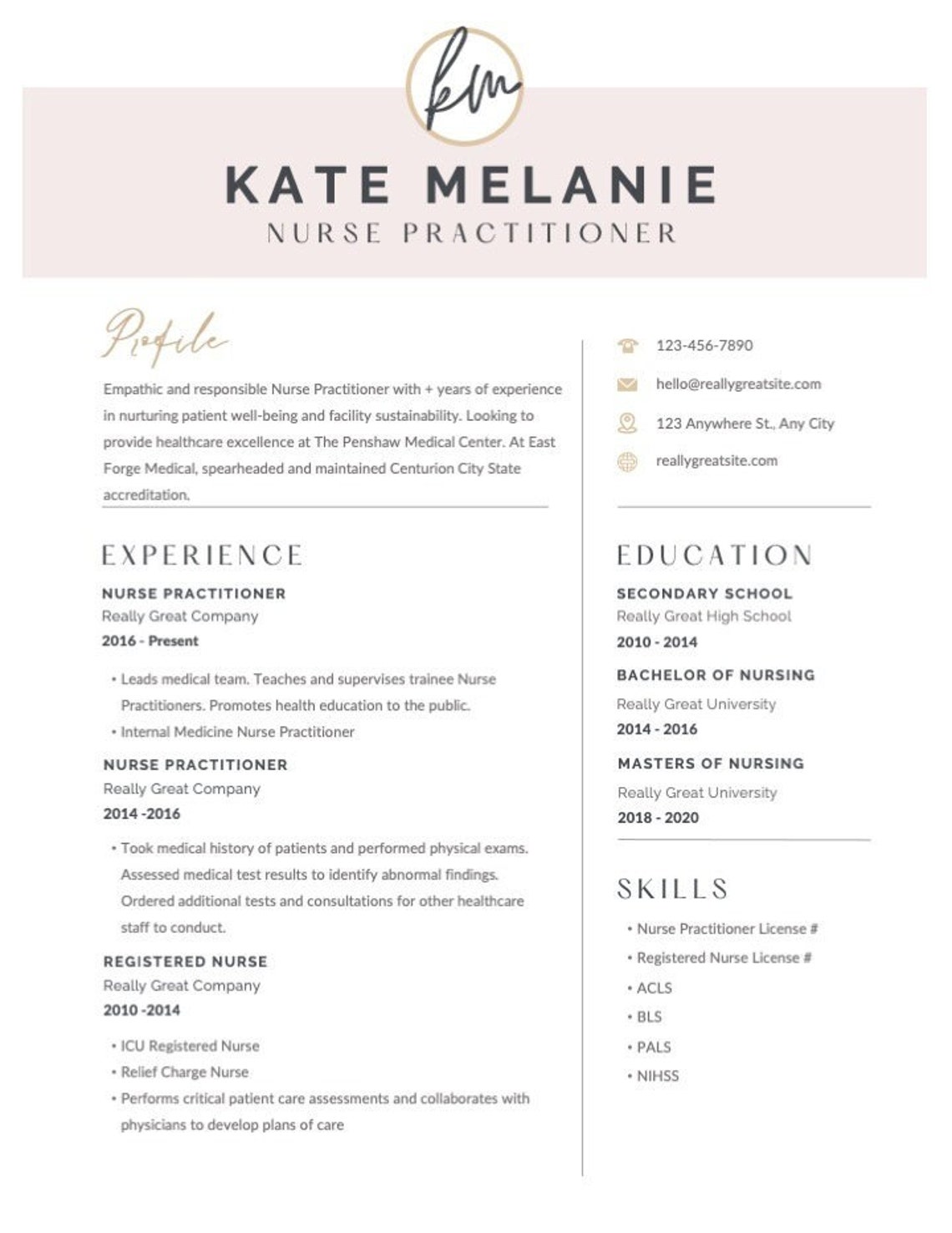 Nurse Practitioner Downloadable Resume Template, Nurse Practitioner Nurse Practitioner Downloadable Resume Template, Nurse Practitioner